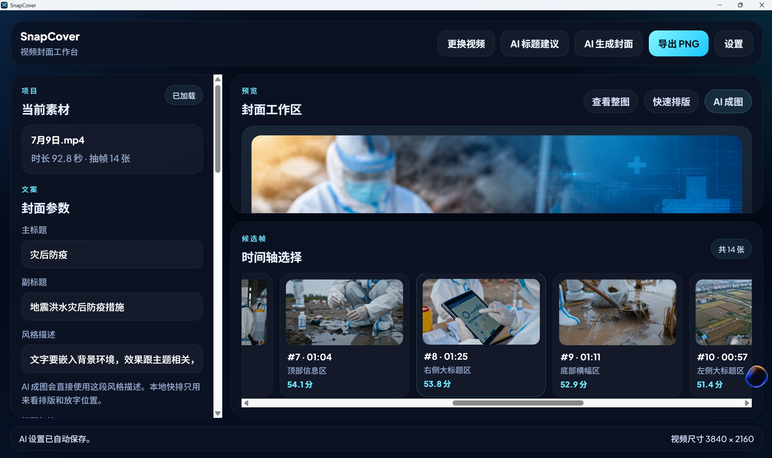 SnapCover 软件界面截图